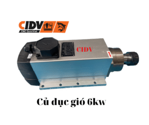 Củ đục Spindle tản nhiệt gió 6kW công suất lớn