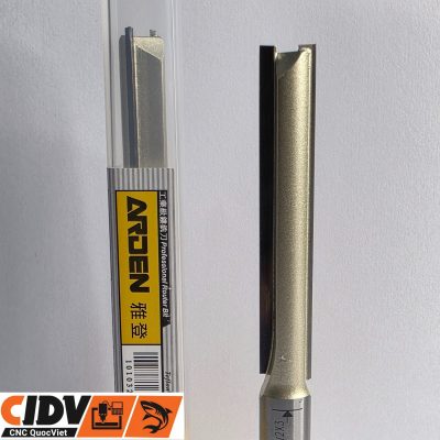 Mũi Phay CNC Arden 2 Me Thẳng - Dài 70mm ( cốt 1.2 ) (2)
