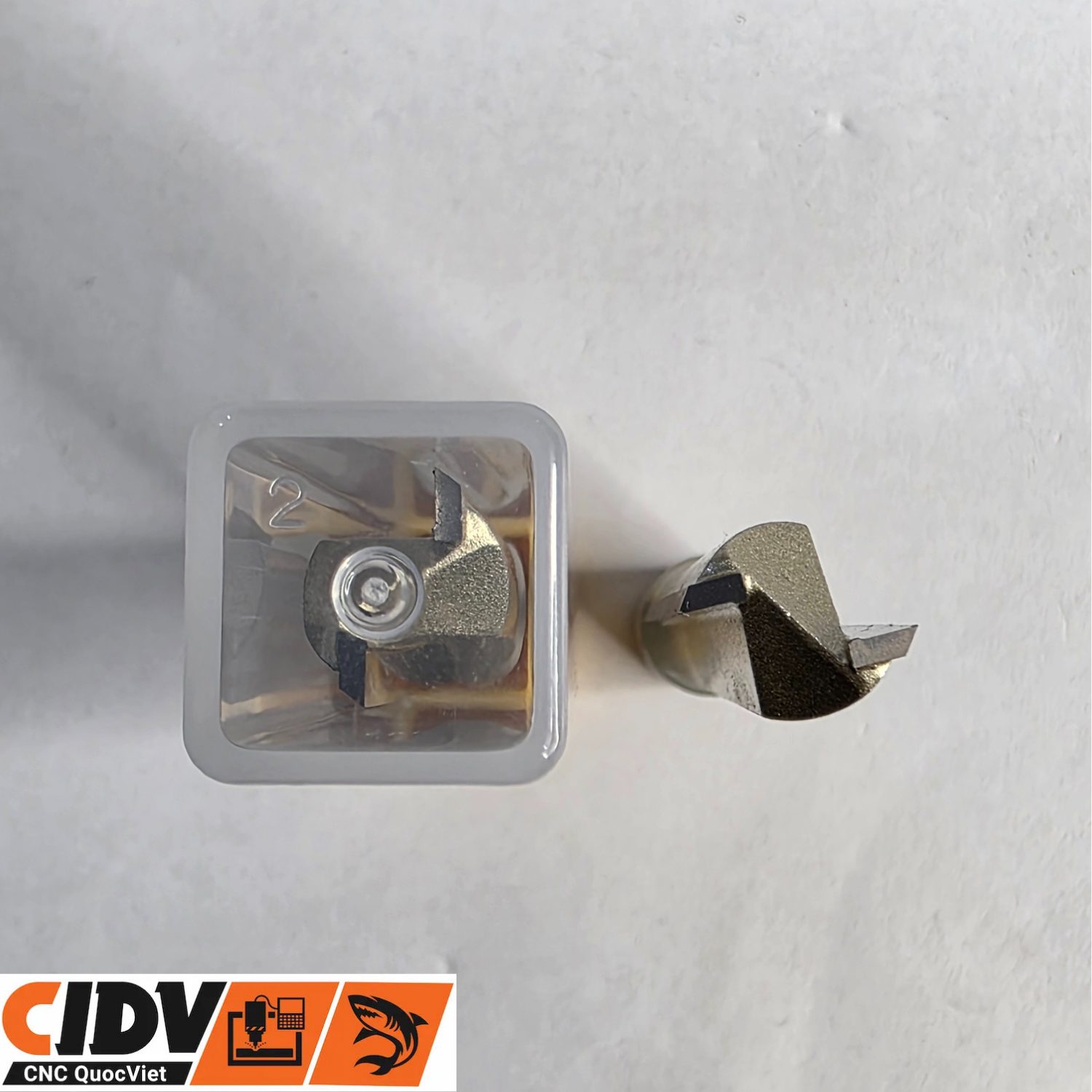 Mũi Phay CNC Arden 2 Me Thẳng - Dài 70mm ( cốt 1.2 ) (3) Mũi Phay CNC Arden 2 Me Thẳng - Dài 70mm ( cốt 1.2 ) (3)