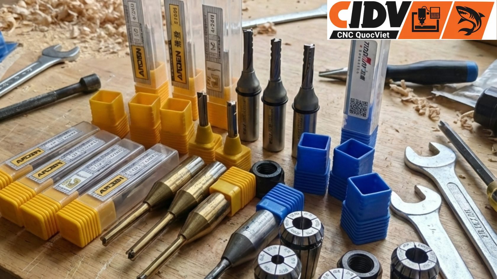 Dao CNC và đầu kẹp dao CIDV Quốc Việt