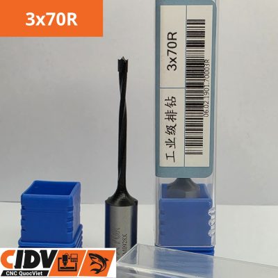 Mũi Khoan CNC Tideway 3x70R (2 Me) - Quay Phải