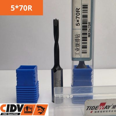 Mũi Khoan CNC Tideway 5x70R (Quay Phải)