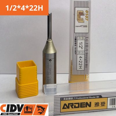 Mũi Phay CNC Arden 2 Me Thẳng 4x22mm (cốt 1.2)