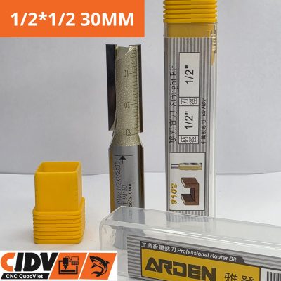 Mũi Phay CNC Arden 2 Me Thẳng - Dài 30mm ( cốt 1.2 )