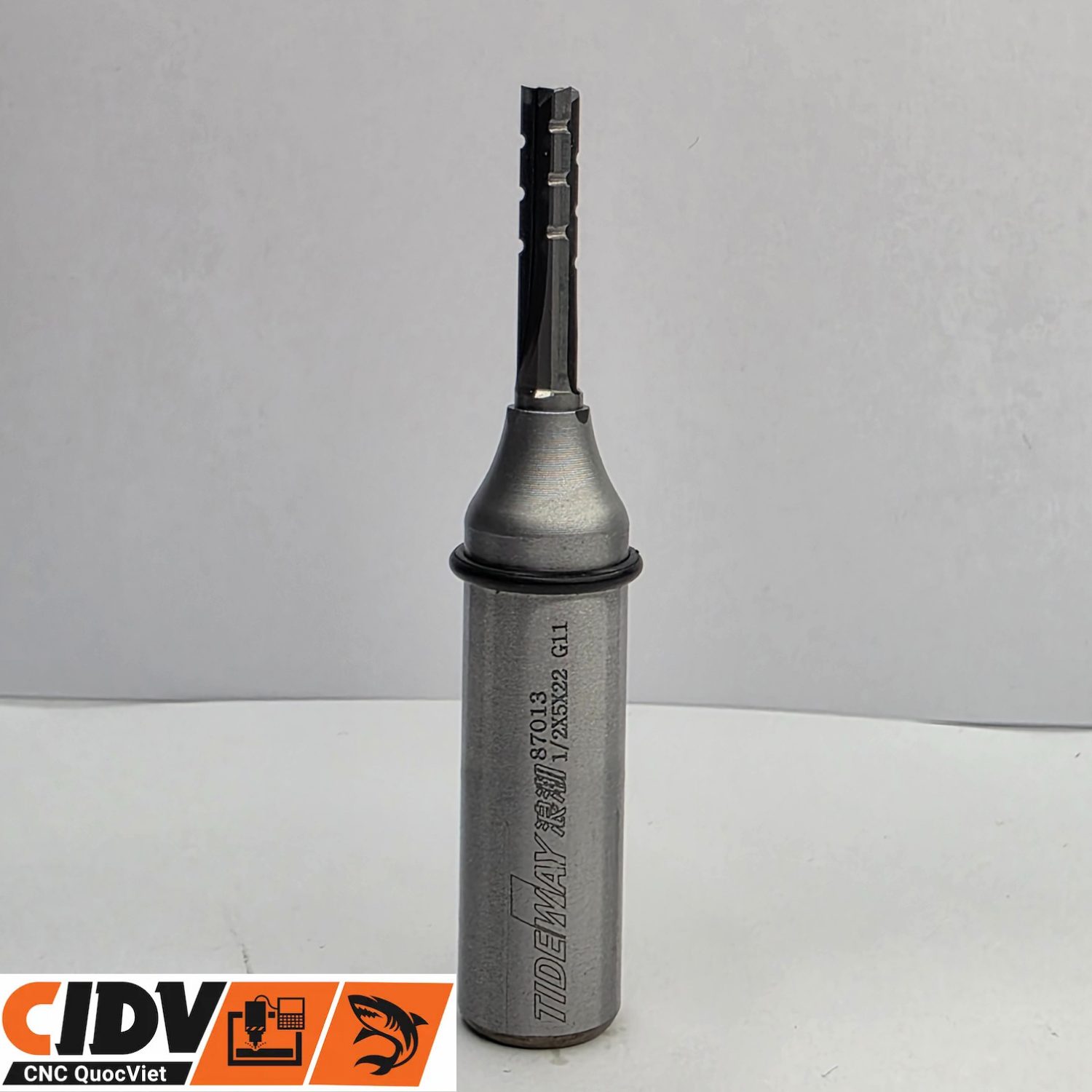 Mũi Phay CNC Tideway 3 Me Thẳng 5x22mm (Cốt 12) (2) Mũi Phay CNC Tideway 3 Me Thẳng 5x22mm (Cốt 12) (2)