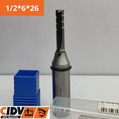 Mũi Phay CNC Tideway 3 Me Thẳng 6x26mm (Cốt 12)
