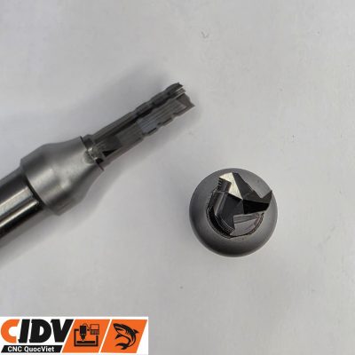 Mũi Phay CNC Tideway 8x22mm 3 Me Thẳng (Cốt 12) (3)