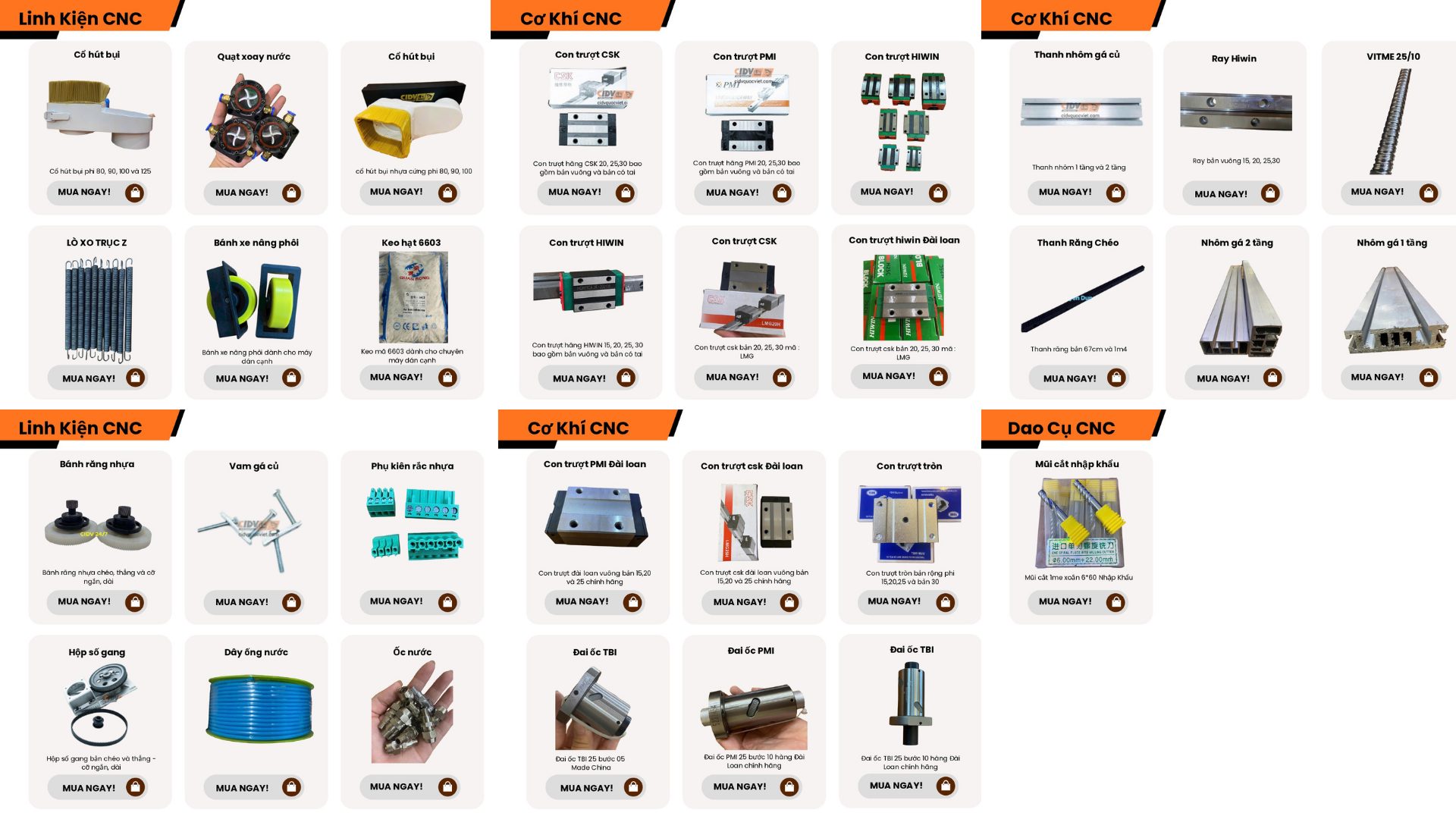 Catalog dao cụ linh kiện CIDV Quốc Việt trang 5