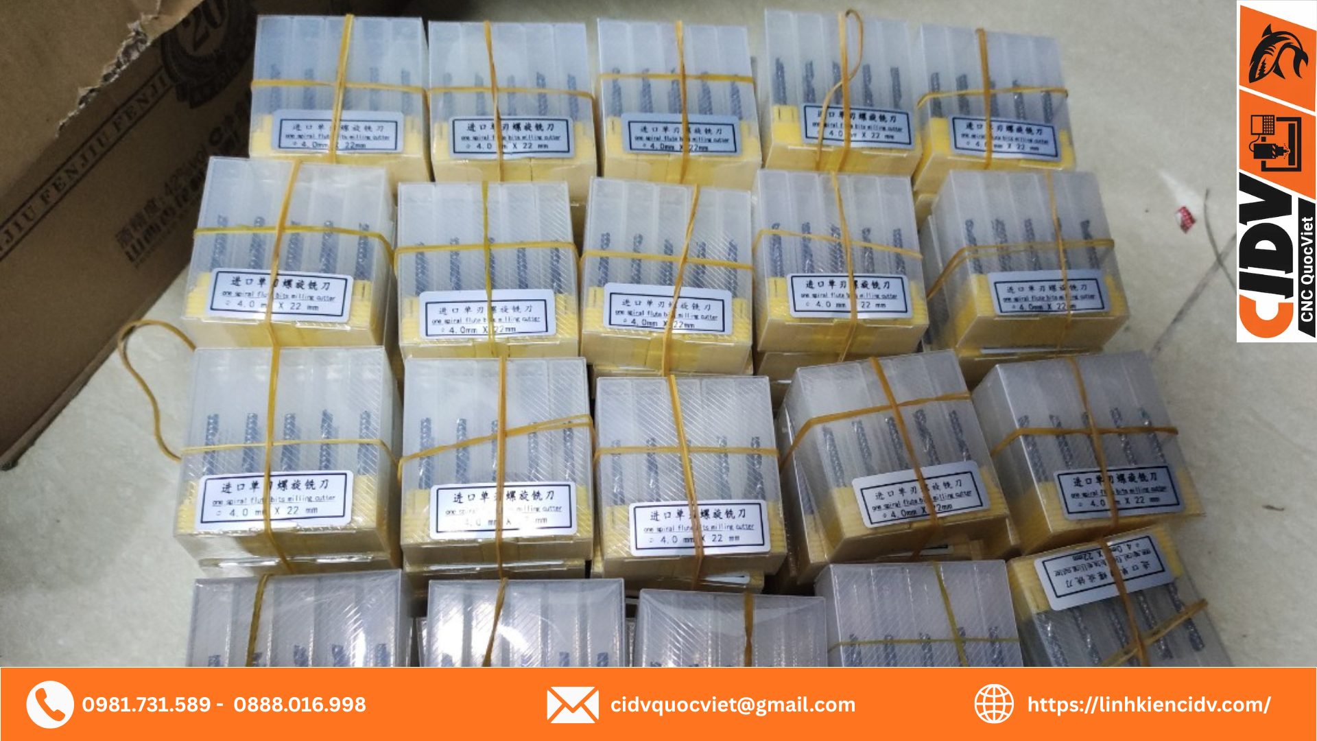 Tổng quan dao CNC xoắn 1 me cắt gỗ và nhựa